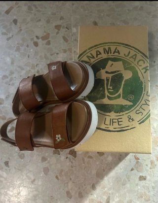 Sandalias Panama Jack Mujer Marrones