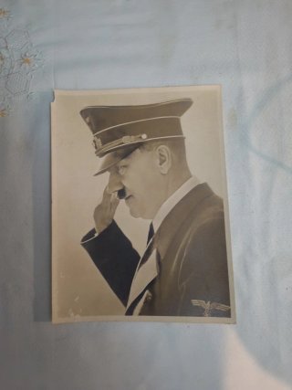 Fot Hitler tamaño folio,  fotógrafo H. Hoffman.