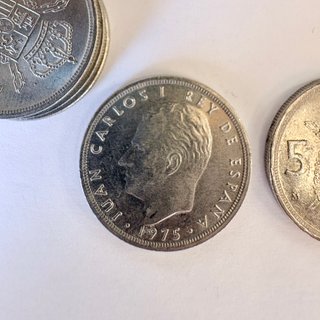 Lote 45 Monedas 5 Pesetas Originales