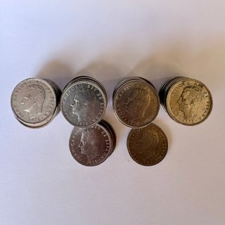 Lote 45 Monedas 5 Pesetas Originales
