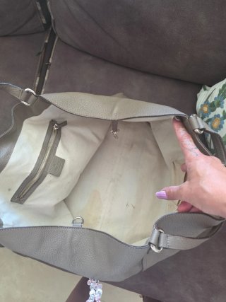 Bolso Gucci Beige Piel