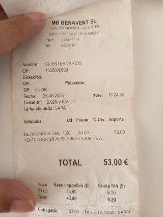 Ventilador Industrial GRUNKEL 100W