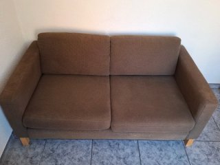 Sofá Ikea Marrón Tela