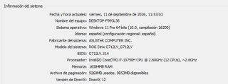 Portátil Gaming ASUS ROG Strix G712LV 16GB/1TB