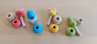 Juego Janod Equilibrio y Encajes Madera