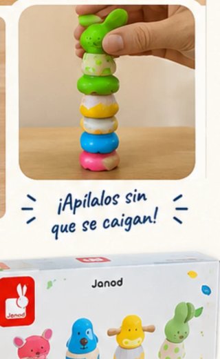 Juego Janod Equilibrio y Encajes Madera