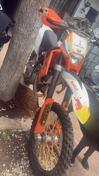 KTM 250 EXC Enduro/Motocross Naranja/Blanco