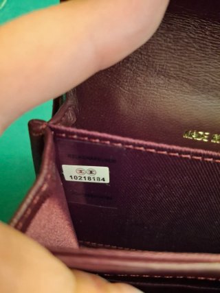 Portafoglio/Portacarte Chanel Bordeaux