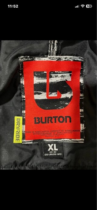 Chaqueta Burton Negra y Azul