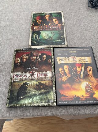 Pack 3 Películas Piratas del Caribe DVD