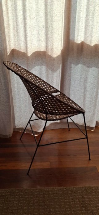 Sillón ratán y hierro Zara Home nuevo