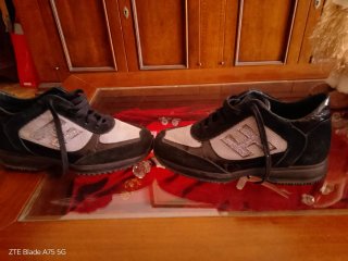 Scarpe Hogan donna nere/argento n.36
