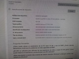 PC Completo CPU + Monitor + Teclado