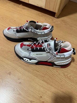 Zapatillas Polo Sport Rojas y Plateadas