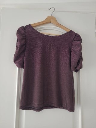 Blusa Morada con Brillo