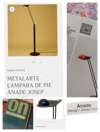 Lámpara VINTAGE Metalarte Josep Lluscá