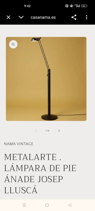 Lámpara VINTAGE Metalarte Josep Lluscá
