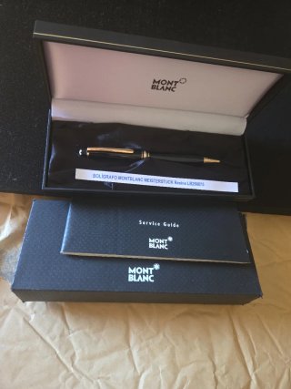 Bolígrafo Montblanc Meisterstück Resina Negro