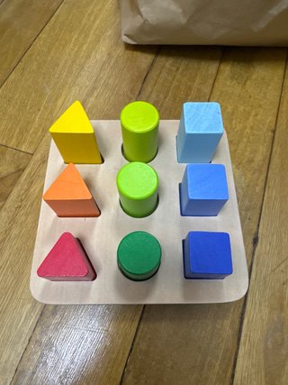 Puzzle madera formas geométricas infantil