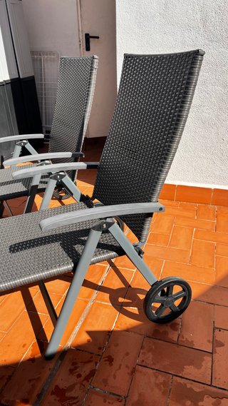 2 Tumbonas Reclinables Exterior