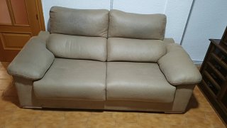 Conjunto se sofa y 2 sillones, asientos extraibles