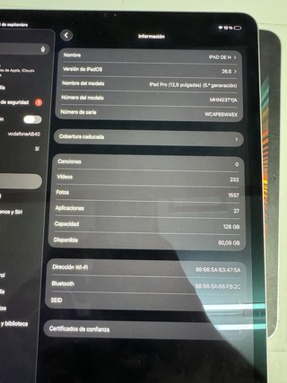 APPLE IPAD PRO 12.9" CHIP M1 2021 128GB IMPOLUTO