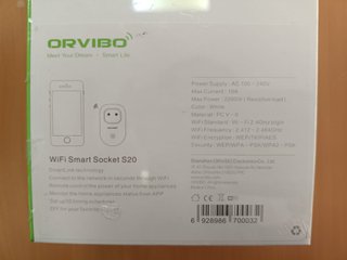 Enchufe Inteligente WiFi Orvibo S20