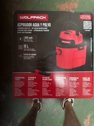 Aspirador Agua y Polvo Wolfpack 1000W 10L NUEVA