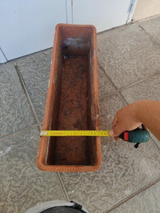 Jardinera Macetero Rectangular Terracota Barro