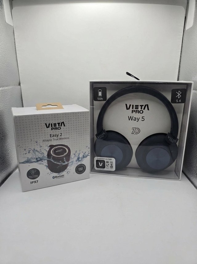Pack Vieta Pro: Auriculares Way 5 + Altavoz Easy 2