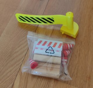 Juego de construcción con tren.