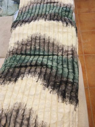 Couette pour lit double 240x260 vert et blanc