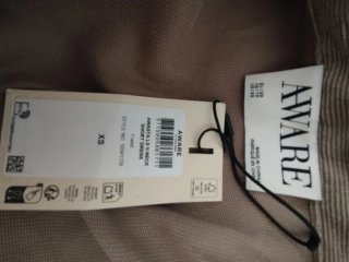 Vestido pana beige Aware