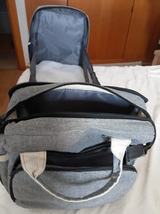 Mochila para bebé gris