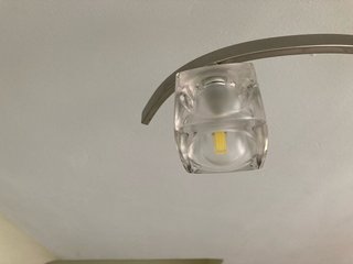 Lámpara de techo moderna cristal y metal