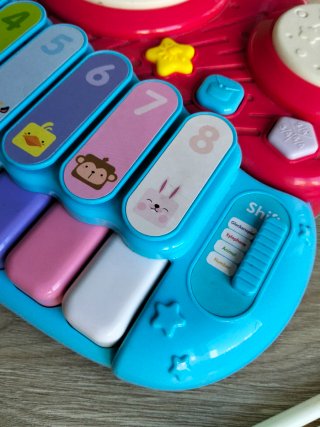 Juguete musical piano y batería para niños