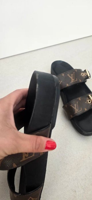 Sandalias Louis Vuitton Marrón y Negro