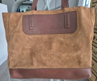 Bolso Piel Zara Marrón