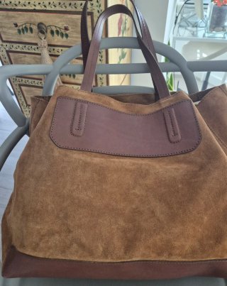 Bolso Piel Zara Marrón