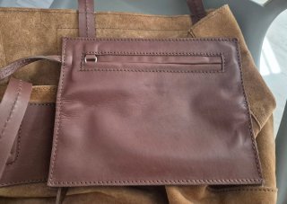 Bolso Piel Zara Marrón