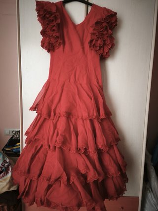 Vestido Flamenca Lunares Volantes
