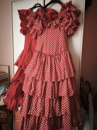 Vestido Flamenca Lunares Volantes