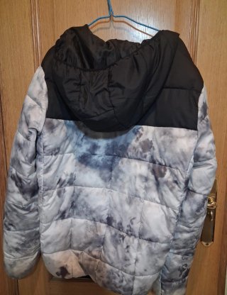 Anorak niño gris y negro
