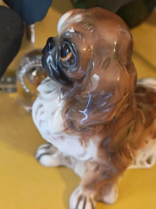 Cane Pechinese Ceramica Zaccagnini Anni 40/50