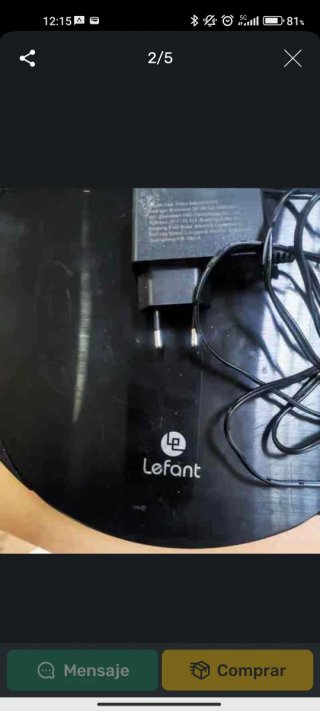 Robot aspirador Lefant averiado