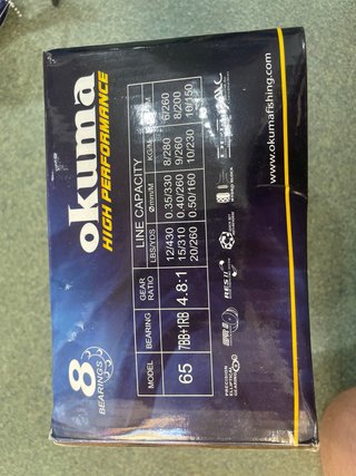 Carrete Okuma Raw II 65.