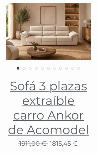 Sofá Cama Italiano 3 Plazas Azul