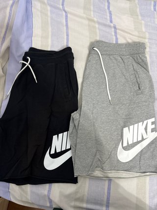 Pantalones Cortos Nike Deportivos Negro y Gris