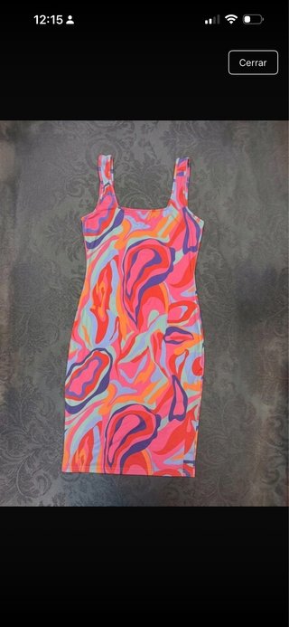 Vestido SHEIN estampado multicolor Talla M