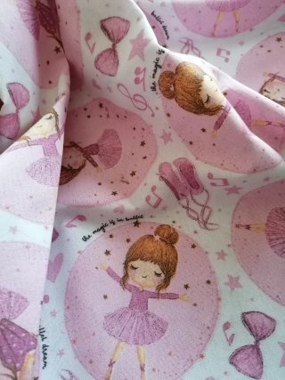 Scampolo tessuto ballerine rosa